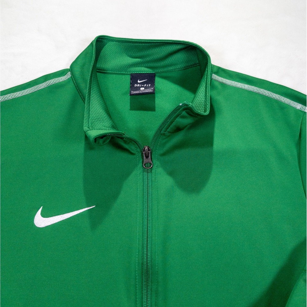 Nike Track Jacket Men L Green Zip Up Training Activewear Athleisure Gorpcore Gym - Picture 4 of 9